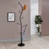 Kings Brand Furniture - Kubin Metal 6-Hook Coat & Hat Rack With Umbrella Stand
