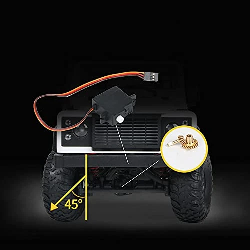 QAQQVQ RC Simulation Four-Wheel Drive Climbing Car 1:12 Remote Control Off-Road Vehicle 2.4G Alloy Mechanical Car Die-Casting Trapezoidal Skeleton 3KG Bearing Capacity Boy Toy Car Children’s Gift 2 QAQQVQ RC Simulation Four-Wheel Drive Climbing Car 1:12 Remote Control Off-Road Vehicle 2.4G Alloy Mechanical Car Die-Casting Trapezoidal Skeleton 3KG Bearing Capacity Boy Toy Car Children’s Gift - Image 2
