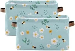 Sloth Pink Flamingo Rectangle Storage Organizer Canvas Collapsible Box Chest Organizer For Edroom Closet Kid's Toys Laundry 2 Pieces -Safavieh Furniture 41AdFu1cjsL. AC