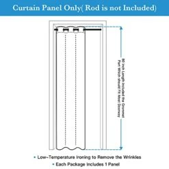 Lackout Doorway Curtains For Closet, Privacy Door Curtain Thermal Insulated Room Divider Temporary Door/Alternative Accordion Door For Kitchen Storage Room, Grey, W42 X L80 Inch, 1 Panel 7 Lackout Doorway Curtains For Closet, Privacy Door Curtain Thermal Insulated Room Divider Temporary Door/Alternative Accordion Door For Kitchen Storage Room, Grey, W42 X L80 Inch, 1 Panel -Safavieh Furniture 41AepVf7f1L