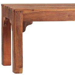 GENERIC 60-inch Distressed Painted Reclaimed Mango Bench Brown Cabin Lodge Rustic Iron Metal -Safavieh Furniture 41B1Vj6TZIL