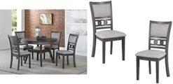 New Classic Furniture Gia 5-Piece Round Counter Height Dining Set With 1 Dining Table And 4 Chairs, 42-Inch, Ebony 19 New Classic Furniture Gia 5-Piece Round Counter Height Dining Set With 1 Dining Table And 4 Chairs, 42-Inch, Ebony -Safavieh Furniture 41BC52b3ML. AC