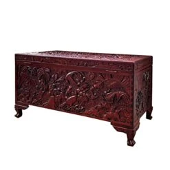 Al Chinese Brown Birds Relief Carving Camphor Trunk Table Acs7525 -Safavieh Furniture 41BJ4j4H8fL