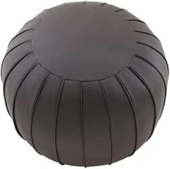 C COMFORTLAND Unstuffed Faux Leather Ottoman Pouf, Round Foot Rest Poof Ottomans, Floor Foot Stool Poufs, Bean Bag Chair Cover With Storage For Living Room, Bedroom, Or Wedding Gifts Orange 25 C COMFORTLAND Unstuffed Faux Leather Ottoman Pouf, Round Foot Rest Poof Ottomans, Floor Foot Stool Poufs, Bean Bag Chair Cover With Storage For Living Room, Bedroom, Or Wedding Gifts Orange -Safavieh Furniture 41BOoZqltFL. AC