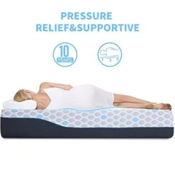 10inch Memory Foam Mattress Queen Size, Cooling Gel Infusion Bamboo Charcoal Mattress In A Box,Medium Firm Mattress Hypoallergenic Breathable Cover,Made In USA,Supportive -Safavieh Furniture 41Bcdo2lLJL