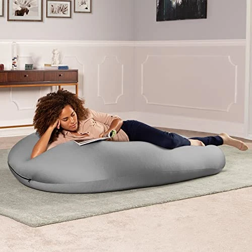 Jaxx Nimbus Spandex Bean Bag Chair For Adults-Furniture For Rec, Family Rooms And More, Large, Navy 3 Jaxx Nimbus Spandex Bean Bag Chair For Adults-Furniture For Rec, Family Rooms And More, Large, Navy - Image 3