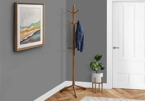 Monarch Specialties COAT RACK - 69"H / WHITE WOOD CONTEMPORARY STYLE 4 Monarch Specialties COAT RACK - 69"H / WHITE WOOD CONTEMPORARY STYLE - Image 4