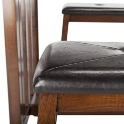 Safavieh Home Collection Ilana 3 Piece Pub Set, Chestnut And Black 9 Safavieh Home Collection Ilana 3 Piece Pub Set, Chestnut And Black -Safavieh Furniture 41C9dBNPd2L