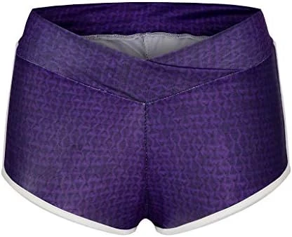 MatureGirl Shorts Women Pants Leggings Slip Compression Shorts Bike Yoga Workout Pants Womens Biker Shorts Fashion (Wine, XXL) 15 MatureGirl Shorts Women Pants Leggings Slip Compression Shorts Bike Yoga Workout Pants Womens Biker Shorts Fashion (Wine, XXL) - Image 15