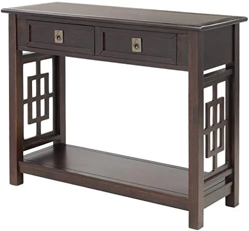 LUMISOL Kitchen Buffet Sideboard With 2 Glass Sliding Doors And Adjustable Shelves, Console Table Storage Cabinet For Dining Room Living Room, Antique White 6 LUMISOL Kitchen Buffet Sideboard With 2 Glass Sliding Doors And Adjustable Shelves, Console Table Storage Cabinet For Dining Room Living Room, Antique White - Image 6