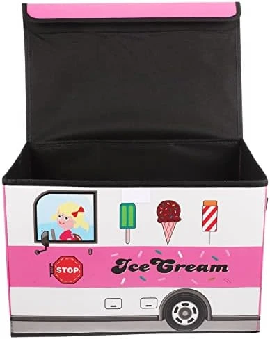 OUNONA Kids Bus Storage Box Collapsible Kids Toys Boxes Books Chest Organizer Cube Toy Bins Baskets Kids For Kids Boys Girls Nursery Playroom 7 OUNONA Kids Bus Storage Box Collapsible Kids Toys Boxes Books Chest Organizer Cube Toy Bins Baskets Kids For Kids Boys Girls Nursery Playroom - Image 7