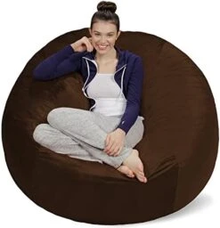 Sofa Sack - Plush Ultra Soft Bean Bags Chairs For Kids, Teens, Adults - Memory Foam Beanless Bag Chair With Microsuede Cover - Foam Filled Furniture For Dorm Room - Charcoal 5' (AMZBB-5SK-CS03) 23 Sofa Sack - Plush Ultra Soft Bean Bags Chairs For Kids, Teens, Adults - Memory Foam Beanless Bag Chair With Microsuede Cover - Foam Filled Furniture For Dorm Room - Charcoal 5' (AMZBB-5SK-CS03) -Safavieh Furniture 41DDdHsusgL. AC