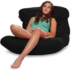Posh Creations Structured Comfy Bean Bag Chair For Gaming, Reading And Watching TV, Laguna Lounger, Nylon - Camo Digital -Safavieh Furniture 41DdG4VnIZL. AC