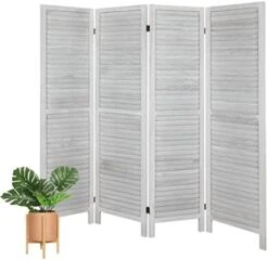 6 Panel Room Divider, Wood Room Divider Temporary Wall, Extra Wide Folding Room Dividers And Privacy Screens, Dividers For Bedroom Studio Apartment Dorm(White) -Safavieh Furniture 41DgdacVSL. AC 1