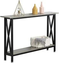Soges Console Table Sofa Table Entry Way Table With Shelves Side Table For Living Room, Hallway, Office Grey DX-125-SW 9 Soges Console Table Sofa Table Entry Way Table With Shelves Side Table For Living Room, Hallway, Office Grey DX-125-SW -Safavieh Furniture 41E4SEk EmL. AC