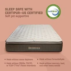 The Copper Twin XL Mattress | Cooling Copper Infusion | Memory Foam And Pocket Coil Spring System | Soft Pillow Top | Super Soft | CertiPUR-US Certified | 10-Year Warranty-38 L X 75" W X 13" -Safavieh Furniture 41E52JZKBbL