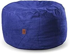 CordaRoy's Chenille Bean Bag Ottoman Footstool, 26" X 17", Charcoal -Safavieh Furniture 41EFyZU11CS. AC