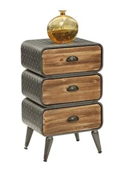 Urban DRAWER, Natural Distressed Wood/Black/Grey