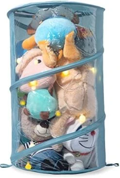 VAGRSS Stuffed Animal Storage Bucket Plush Toys Storage With LED Light Foldable Room Corner Organizer Toy Box Bins For Nursery, Play Room, Kid's Bedroom H19.7 X D12 Pink 12 VAGRSS Stuffed Animal Storage Bucket Plush Toys Storage With LED Light Foldable Room Corner Organizer Toy Box Bins For Nursery, Play Room, Kid's Bedroom H19.7 X D12 Pink -Safavieh Furniture 41EPHsIHUfL. AC