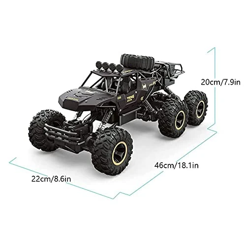 HEBXMF RC Truck 18.1in Large 6 Wheel Off-Road RC Vehicle, 2.4G High Speed Drift Rc Car, All Terrain Climbing RC Buggy, Electric Toy Racing Car, Gift For Children 5 HEBXMF RC Truck 18.1in Large 6 Wheel Off-Road RC Vehicle, 2.4G High Speed Drift Rc Car, All Terrain Climbing RC Buggy, Electric Toy Racing Car, Gift For Children - Image 5