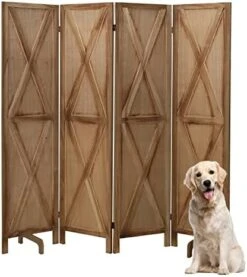 6 Panel Room Divider, Wood Room Divider Temporary Wall, Extra Wide Folding Room Dividers And Privacy Screens, Dividers For Bedroom Studio Apartment Dorm(White) -Safavieh Furniture 41ER6LrXGL. AC