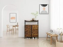 SAILUN Dresser 8 Drawers With Double Shelf, Tall Storage Organizer Unit For Bedroom/Living Room/Entryway, Wooden Front And Top, Rustic Brown 11 SAILUN Dresser 8 Drawers With Double Shelf, Tall Storage Organizer Unit For Bedroom/Living Room/Entryway, Wooden Front And Top, Rustic Brown -Safavieh Furniture 41ERjyHvzuL