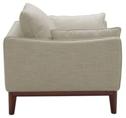 Amazon Brand – Stone & Beam Hillman Mid-Century Living Room Chair With Wood Base And Legs, 39"W, Ivory -Safavieh Furniture 41EWLbZTjjL