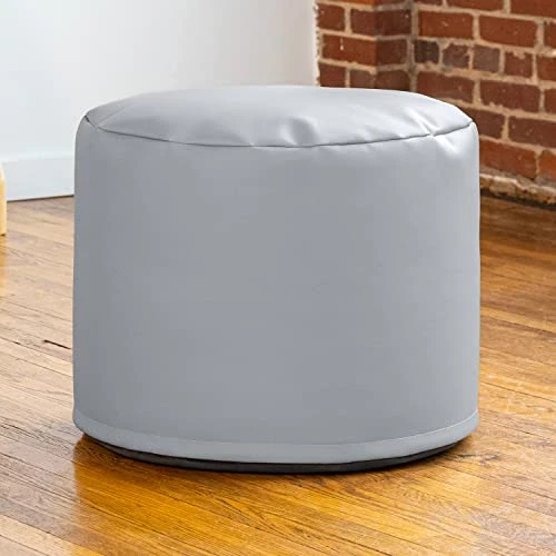 Jaxx Spring Modular Pouf Classroom Bean Bag Seat, Premium Vinyl - Submarine Grey 5 Jaxx Spring Modular Pouf Classroom Bean Bag Seat, Premium Vinyl - Submarine Grey - Image 5