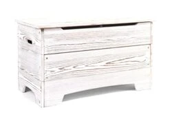Badger Basket Farmhouse Solid Wood Rustic Toy Box With Reversible Panel - White -Safavieh Furniture 41Ea2mrEiSL