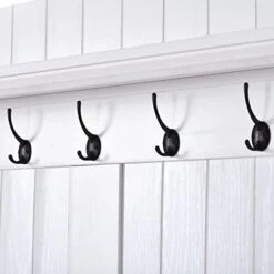 CreekT Hall Tree With Bench And Shoe Storage, Hall Tree With Bench, Entryway Bench With Coat Rack, Entry Bench With Storage And Coat Hooks, Corner Hall Tree With Storage Bench, Hall Tree Coat Rack -Safavieh Furniture 41FCiVaNbzL