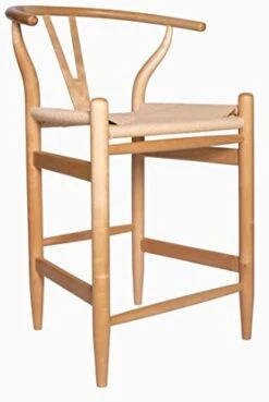 Amazon Brand – Stone & Beam Wishbone Counter-Height Barstool, 35.5"H, Rubberwood, Natural / Natural -Safavieh Furniture 41FDiqS7bRL. AC