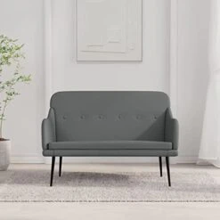CUMYZO Bench Dark Gray 43.3"x29.9"x31.5" Fabric Gray 14.25kg/31.35Ib