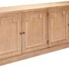 Donny Osmond Home Florence Server With Raised Panels And Nested Drawers, Rustic Smoke