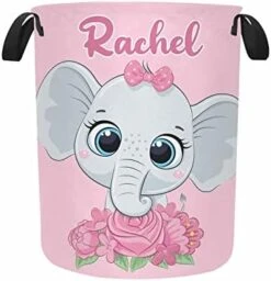 Custom Large Laundry Basket With Name, Personalized Collapsible Laundry Bag For Bathroom Living Room Bedroom Baby Nursery, Foldable Laundry Hamper For Adult Boys Girls Gift 15.7 * 19.6inch -Safavieh Furniture 41G3Lw8HL. AC