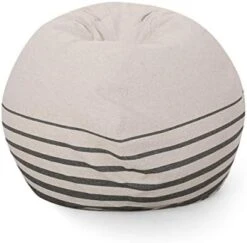 Christopher Knight Home Hudgeons 5 Foot Striped Bean Bag - Natural/Brown Stripes 25 Christopher Knight Home Hudgeons 5 Foot Striped Bean Bag - Natural/Brown Stripes -Safavieh Furniture 41G5ItSbuaL. AC