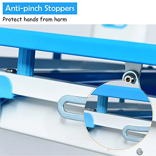 GENERIC BETTARY Kids Desk And Chair Set, Height Adjustable Ergonomic Children's School Workstation With Storage Drawer, Bookshelf, Tiltable Desktop For 3-14 Boys & Girls To Take Online Class, Draw (Blue) 2 GENERIC BETTARY Kids Desk And Chair Set, Height Adjustable Ergonomic Children's School Workstation With Storage Drawer, Bookshelf, Tiltable Desktop For 3-14 Boys & Girls To Take Online Class, Draw (Blue) - Image 2