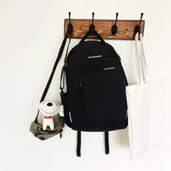 1 Pack Wall Mounted Coat Rack, Ruisty Wooden Coat Rack With 4 Farmhouse Hoooks, For Entryway, Mudroom, Living Room, Bedroom (Natural Brown-2) -Safavieh Furniture 41GD1BiLfFL