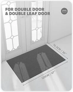 Color G Door Mats Outdoor Indoor, 30"x47" Anti-Slip/Skid Waterproof Front Door Mat, Durable Outdoor Mats For Home Entrance, Dirt Trapper Door Mat Entry Mat, Easy To Clean, Outside Door Mat, Dark Grey 17 Color G Door Mats Outdoor Indoor, 30"x47" Anti-Slip/Skid Waterproof Front Door Mat, Durable Outdoor Mats For Home Entrance, Dirt Trapper Door Mat Entry Mat, Easy To Clean, Outside Door Mat, Dark Grey -Safavieh Furniture 41GWQTxmg6L