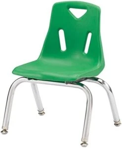 Jonti-Craft Berries 8140JC1114 Stacking Chair With Chrome-Plated Legs, 10" Height, Orange -Safavieh Furniture 41Gkntz wYL. AC