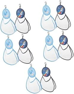 CLISPEED Storage Bag Kids Storage Organizer Toy Storage Bag 4 Pcs Child Net Hanging Bag Cartoon -Safavieh Furniture 41Glo6ViR3L. AC