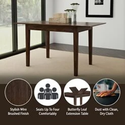 Hillsdale Spencer Dining Table, Espresso Wire Brush 10 Hillsdale Spencer Dining Table, Espresso Wire Brush -Safavieh Furniture 41Gqer3KmbL