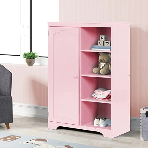 Kids Storage Toys Cabinets Children Floor Cabinet 2 Door And 2 Drawers Playroom Chest Free-Standing Side Cabinet For Kids Room Bedroom Nursery, Gray 9 Kids Storage Toys Cabinets Children Floor Cabinet 2 Door And 2 Drawers Playroom Chest Free-Standing Side Cabinet For Kids Room Bedroom Nursery, Gray - Image 9