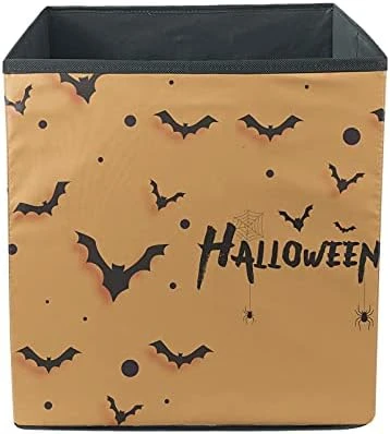 Dremagia Collapsible Storage Bin Box Large Open Toy Chest Cube Organizer, Boo Halloween 13 X 13 Inch 15 Dremagia Collapsible Storage Bin Box Large Open Toy Chest Cube Organizer, Boo Halloween 13 X 13 Inch - Image 15
