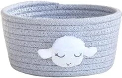 Storage Tray Cotton Rope Sundries Desktop Storage Boxes Simple Decorative Grey L -Safavieh Furniture 41H3J2wgBEL. AC