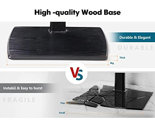 FITUEYES Swivel Floor TV Stand For 32 To 70 Inch TVs Tall Universal TV Stand Mount With Sturdy Wood Base, Space Saving For Corner Bedroom… 4 FITUEYES Swivel Floor TV Stand For 32 To 70 Inch TVs Tall Universal TV Stand Mount With Sturdy Wood Base, Space Saving For Corner Bedroom… - Image 4