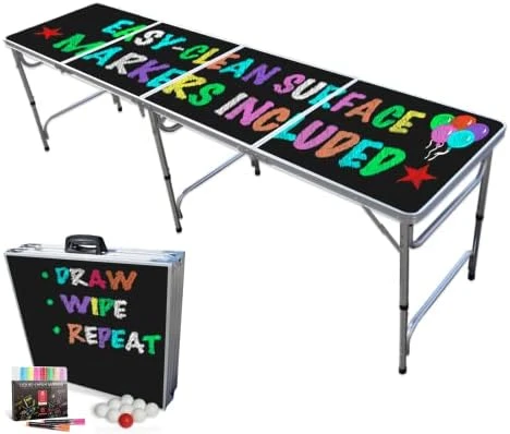 PartyPongTables.com Portable Folding Table W/ Surface & Markers For Art, Classroom, Parties, And More 4 Ft Or 8 Ft 5 PartyPongTables.com Portable Folding Table W/ Surface & Markers For Art, Classroom, Parties, And More 4 Ft Or 8 Ft - Image 5