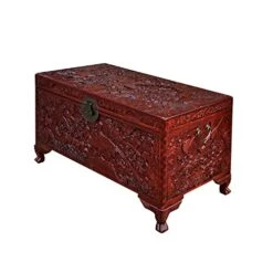 Al Chinese Brown Birds Relief Carving Camphor Trunk Table Acs7525 -Safavieh Furniture 41HByr2Ux0L