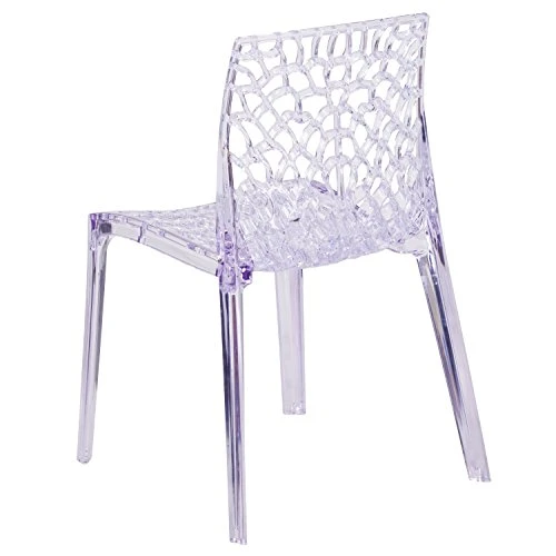 Flash Furniture Vision Series Transparent Stacking Side Chair 2 Flash Furniture Vision Series Transparent Stacking Side Chair - Image 2