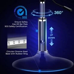 GREENSTELL Vanity Stool With Storage, 360°Swivel Makeup Stool, 17.9" To 24.2" Height Adjustable PU Leather Vanity Chair With Removeable Tray, Modern Round Ottoman For Bedroom Bathroom White 10 GREENSTELL Vanity Stool With Storage, 360°Swivel Makeup Stool, 17.9" To 24.2" Height Adjustable PU Leather Vanity Chair With Removeable Tray, Modern Round Ottoman For Bedroom Bathroom White -Safavieh Furniture 41HKADDKMDL