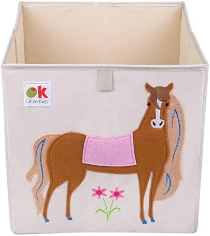 Wildkin 10 Inch Kids Storage Cube For Boys & Girls, Toy Storage Features Front Pull Tab & Cardboard Insert, Cube Storage Helps Kids Supplies Organized In Bedroom Or Playroom (Jurassic Dinosaurs) 7 Wildkin 10 Inch Kids Storage Cube For Boys & Girls, Toy Storage Features Front Pull Tab & Cardboard Insert, Cube Storage Helps Kids Supplies Organized In Bedroom Or Playroom (Jurassic Dinosaurs) - Image 7